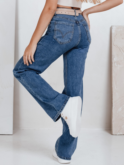 Jeansy damskie wide leg niebieskie Dstreet UY2770
