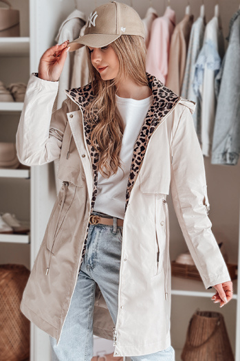 Kurtka przejściowa damska parka FERISSA beżowa Dstreet TY4872