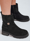 Botki damskie zamszowe czarne Dstreet ZY1115