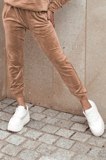 Spodnie damskie khaki Dstreet UY3834