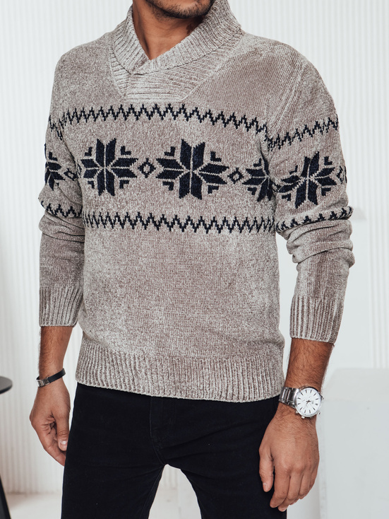 Sweter męski beżowy Dstreet WX2269