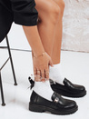 Mokasyny damskie czarne Dstreet ZY1122