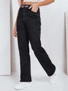 Jeansy damskie wide leg czarne Dstreet UY2748
