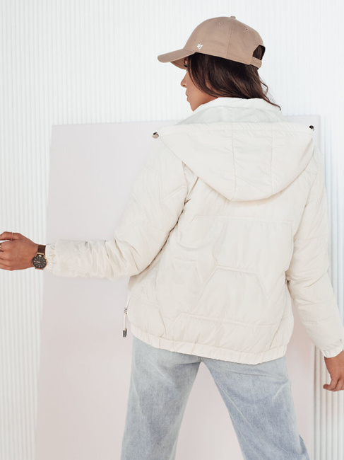 Kurtka przejściowa damska pikowana ZERNI biała Dstreet TY4176