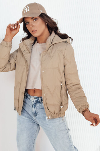 Kurtka przejściowa damska pikowana ZERNI khaki Dstreet TY4177