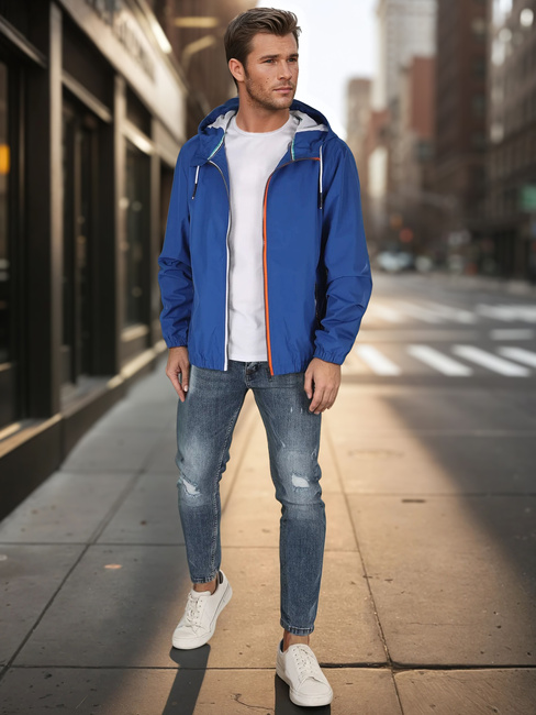 Kurtka męska przejściowa niebieska Dstreet TX4699