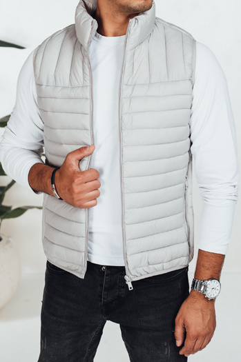 Kamizelka męska pikowana jasnoszara Dstreet TX5080