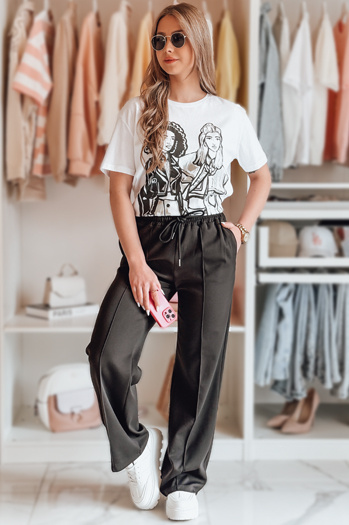 Spodnie damskie dresowe DRESSANIK czarne Dstreet UY2704