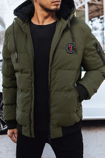 Kurtka zimowa męska pikowana zielona Dstreet TX4500
