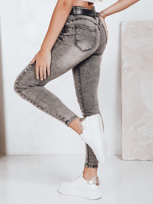 Spodnie damskie jeansowe skinny JORNIX ciemnoszare Dstreet UY2192