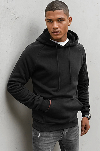 Bluza męska czarna Dstreet BX5480