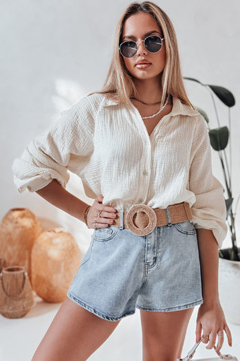 Spodenki damskie jeansowe HOT LIGHT niebieskie Dstreet SY0467