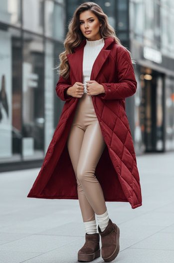Kurtka zimowa damska WARMISSA pikowana bordowa Dstreet TY4918z