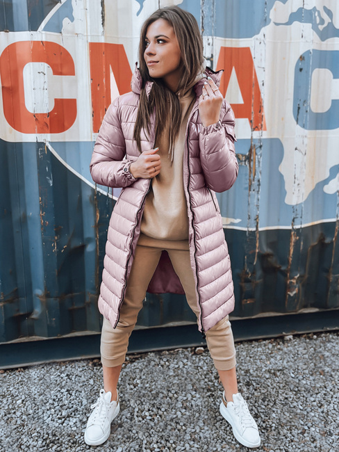 Kurtka zimowa damska pikowana LESSI różowa Dstreet TY5525