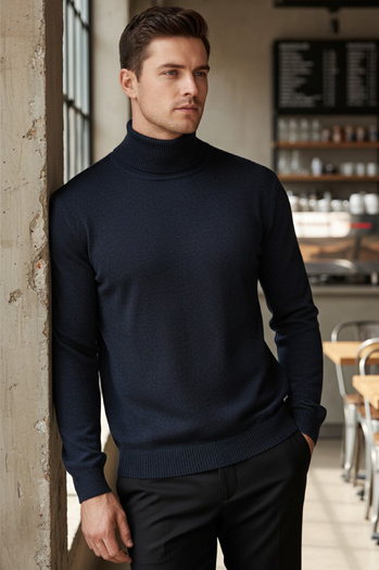 Golf męski granatowy Dstreet WX2358