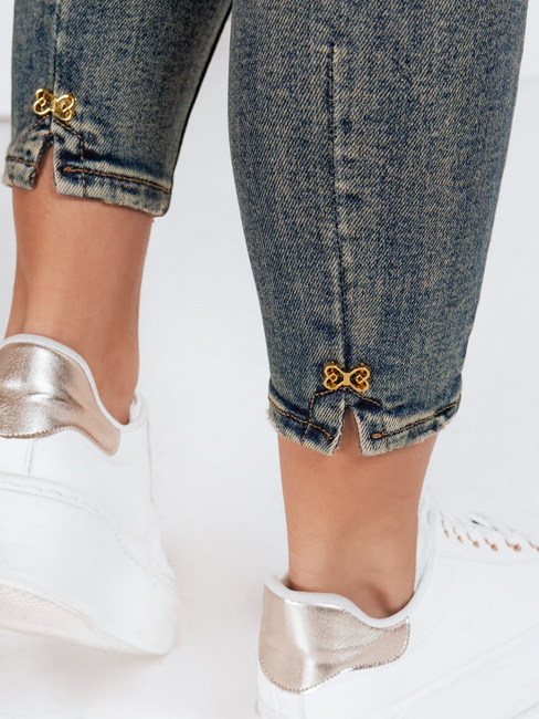 Jeansy damskie push up niebieskie Dstreet UY2827