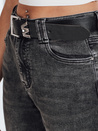 Jeansy damskie mom fit czarne Dstreet UY2740
