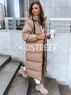 Kurtka zimowa damska COZYSEASON ciemnobeżowa Dstreet TY3759_2