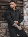 Bluza męska z kapturem czarna Dstreet BX2028z