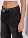 Jeansy damskie balloon fit czarne Dstreet UY2741