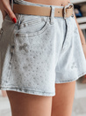 Spodenki damskie jeansowe SPARKLOVE niebieskie Dstreet SY0474