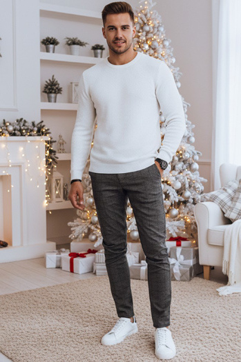 Spodnie męskie casual ciemnoszare Dstreet UX4400z