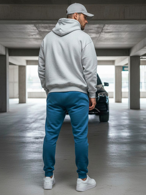 Spodnie męskie dresowe niebieskie Dstreet UX3632