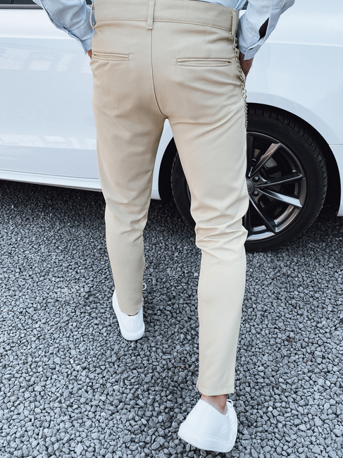 Spodnie męskie beżowe Dstreet UX4379