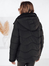 Kurtka damska zimowa WARMMISS pikowana z kapturem czarna Dstreet TY4921