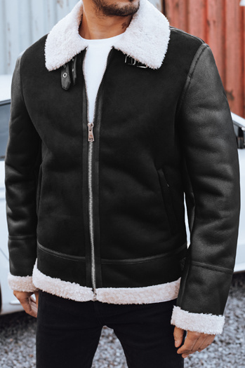 Kurtka męska skórzana czarna Dstreet TX5085