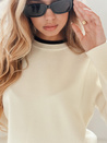 Damski sweter basic DARMILA ecru Dstreet MY2506