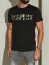 T-shirt męski z nadrukiem czarny Dstreet RX5667