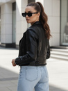 Kurtka skórzana damska ramoneska NEGRA czarna Dstreet TY4163