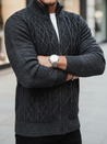 Sweter męski rozpinany ciemnoszary Dstreet WX2252z