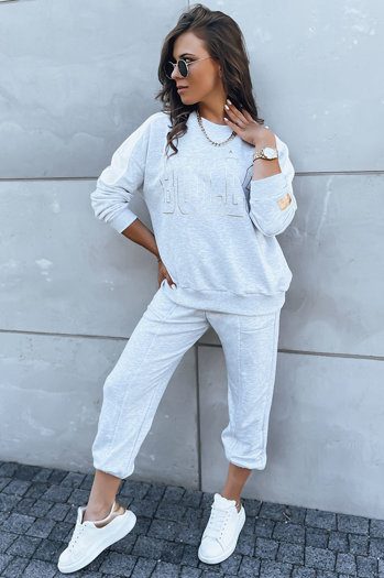 Komplet dresowy damski BULLS jasnoszary Dstreet AY0900