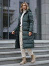 Kurtka damska zimowa długa zielona Dstreet TY5138