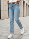 Spodnie damskie jeansowe straight leg z paskiem TENDJEN niebieskie Dstreet UY2497