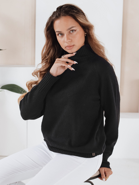Sweter damski półgolf czarny Dstreet MY2533