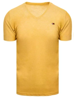 T-shirt męski basic musztardowy Dstreet RX4998