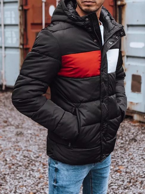 Kurtka męska zimowa pikowana czarna TX3474z