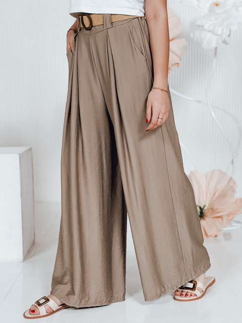 Spodnie damskie MIRELOU brązowe Dstreet UY2714