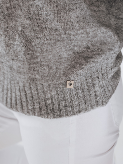 Sweter damski półgolf szary Dstreet MY2532