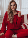 Komplet dresowy damski AMILIA PREMIUM czerwony Dstreet AY1114