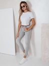 Jeansy damskie push up jasnoszare Dstreet UY2829