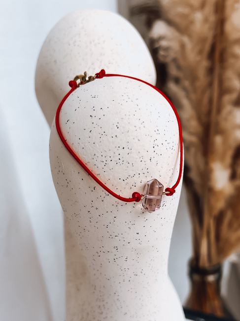 Bransoletka CRISTAL czerwona Dstreet LY0058