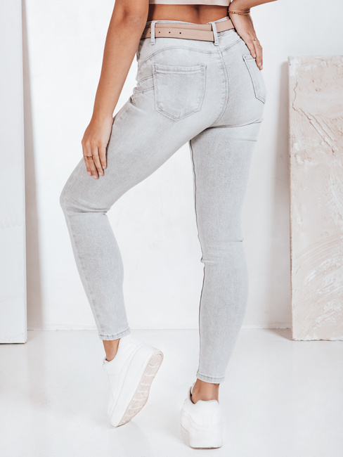 Spodnie damskie jeansowe skinny szare Dstreet UY2811