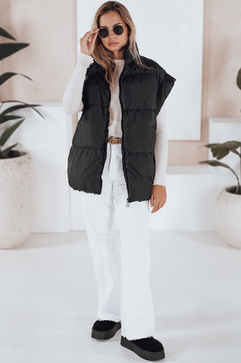 Kamizelka damska pikowana NIMIA czarna Dstreet TY3248