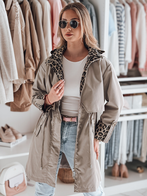 Kurtka damska parka przejściowa PANTER beżowa Dstreet TY4801