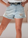 Spodenki damskie jeansowe z paskiem SUMMERFLY niebieskie Dstreet SY0482