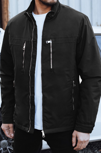 Kurtka męska przejściowa czarna Dstreet TX5035